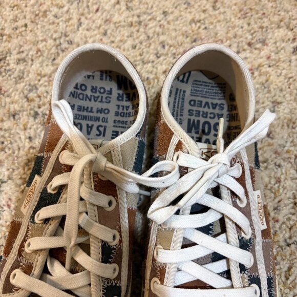 Keen Elsa Eldon Harvest Patchwork Suede Low Top Sneakers Shoes - Picture 4 of 16